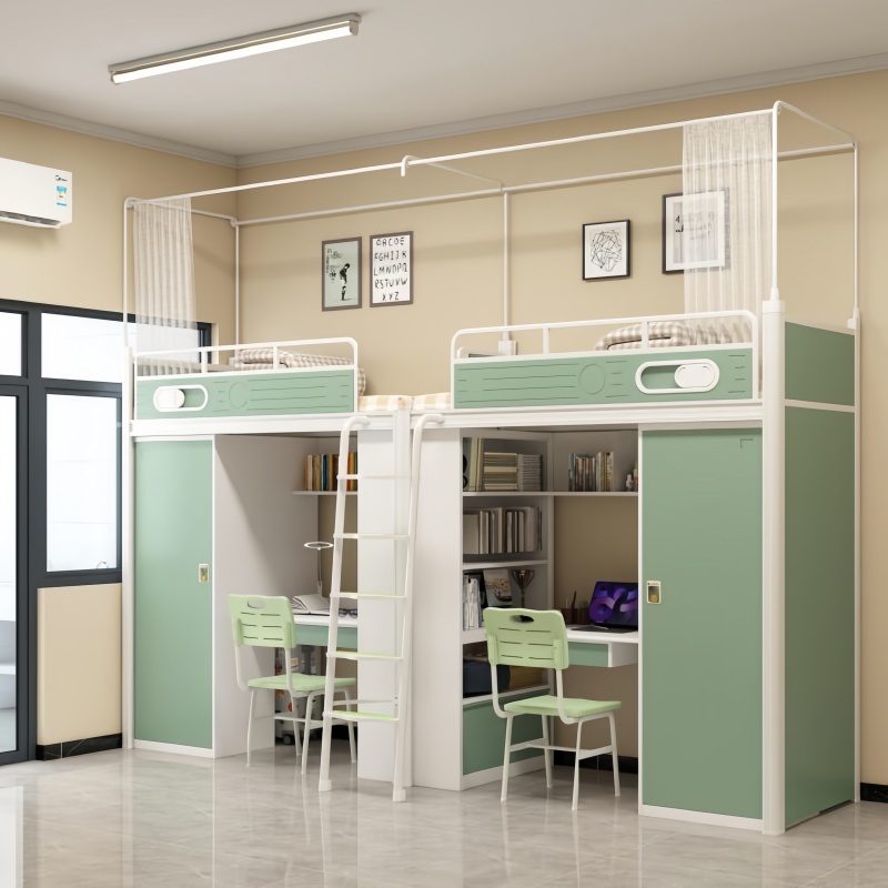 上床下桌学生床图片